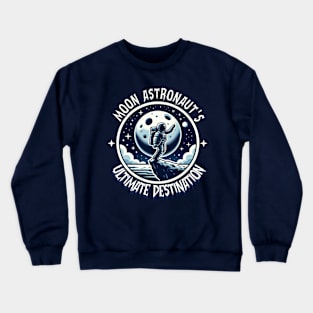 moon astronaut Crewneck Sweatshirt